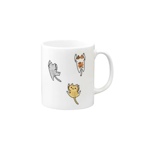 這い上がる猫たち Mug