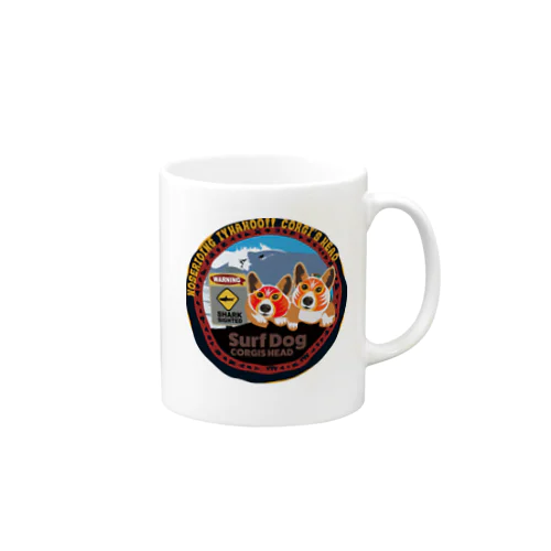 コーギーズヘッドのマスクコーギー Mug