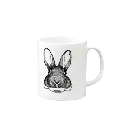 bunny face マグカップ