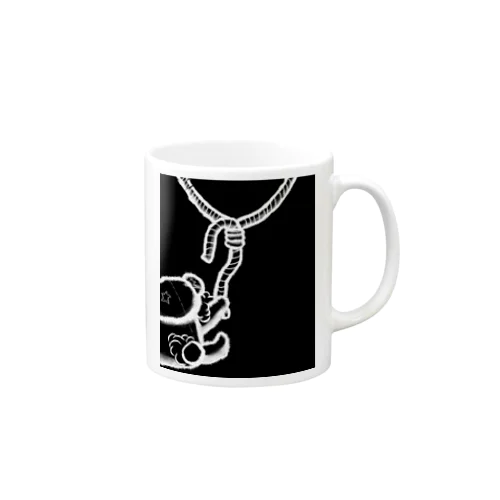 不穏な黒クマ Mug