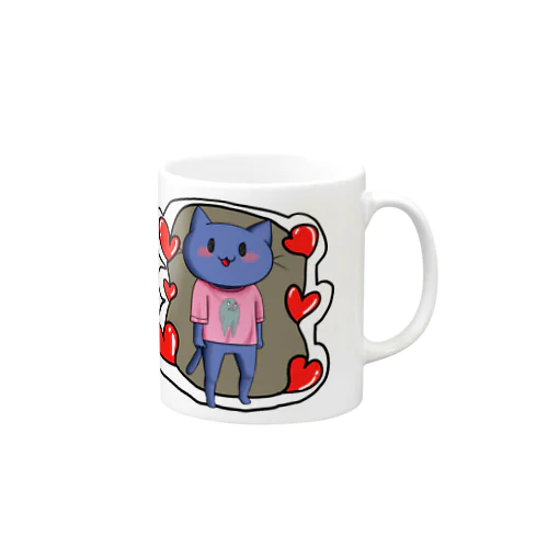 だらけ猫ハート Mug