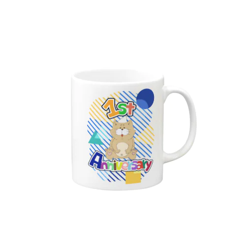 1周年記念 モフですよ Mug