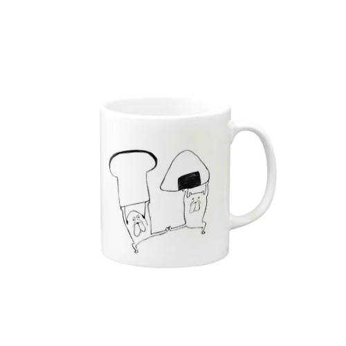 おにぎりvs食パン Mug