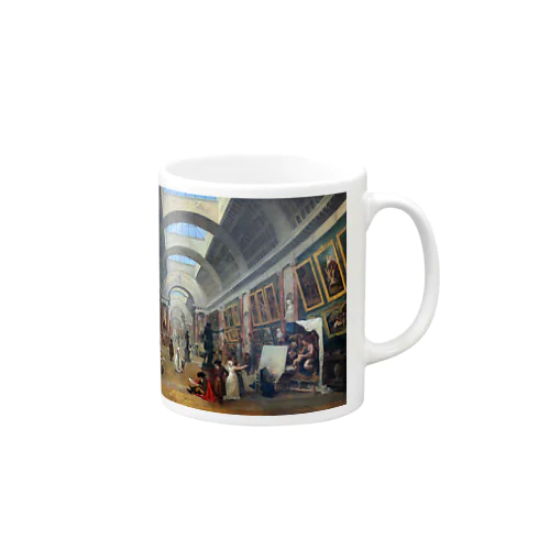 ユベール・ロベール《ルーヴル美術館の改造計画》1796年 Mug