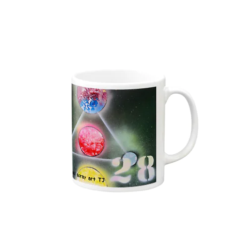 【NO.28 cakra healing　original spray art】 Mug