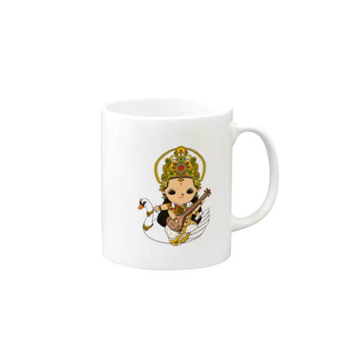 サラスヴァティ神 Mug