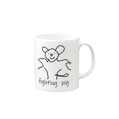 文字ありPIG Mug