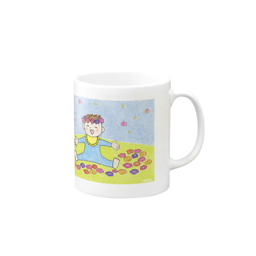 「ボクのお花畑」 Mug