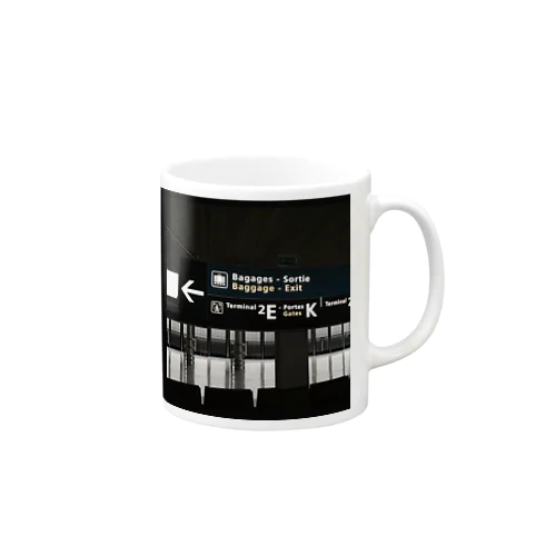 Airport Black Mug