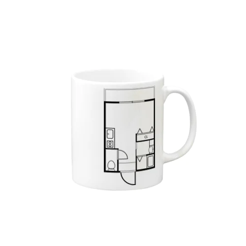 ワンルーム　間取り Mug