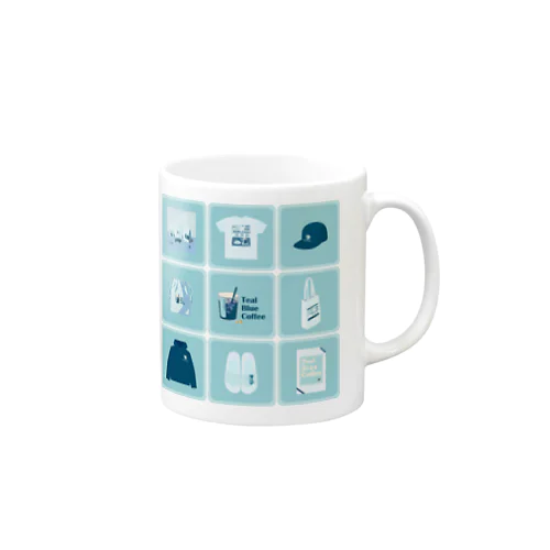 TealBlueItems _Cube BLUE Ver. マグカップ