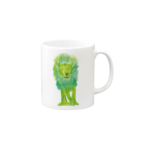 佇むライオン Mug
