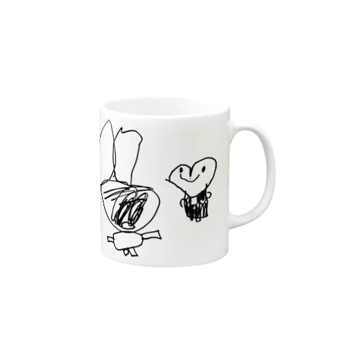 ふたりのうさぎ Mug