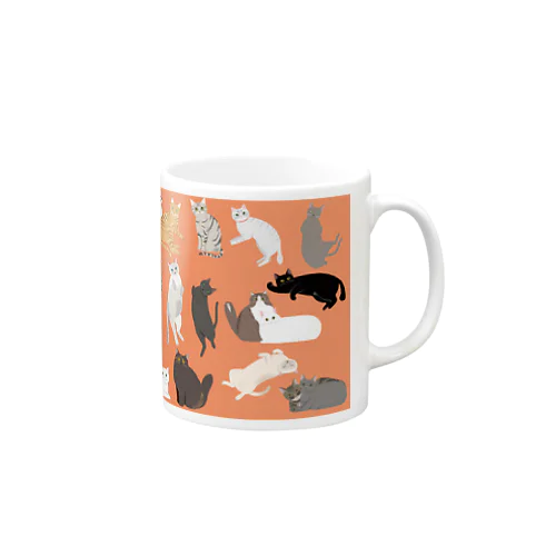 猫ちゃんマグカップver.2（オレンジ） Mug