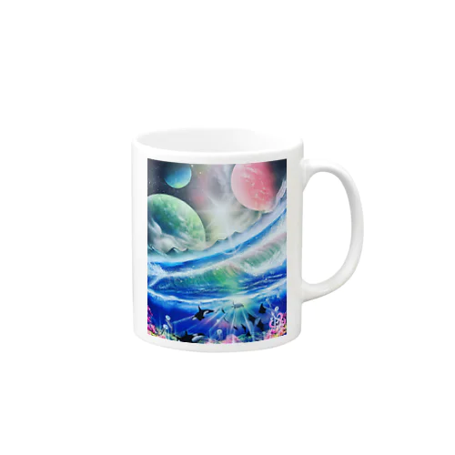 スプレーアート2ワールド Mug