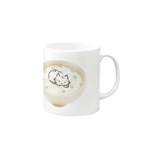 豆ごはんonねこ Mug