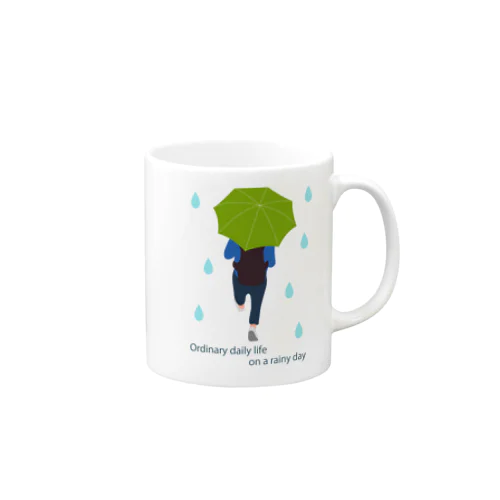 平凡な雨の日 Mug