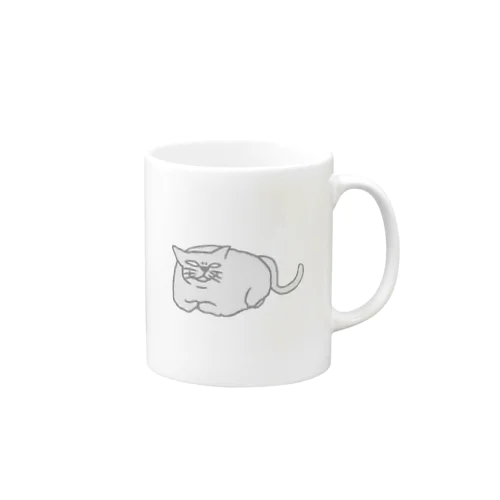 グレーの猫 Mug