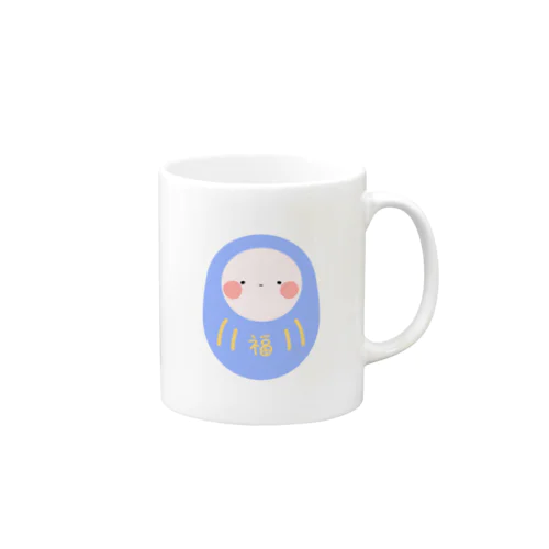 気怠げだるま(青） Mug