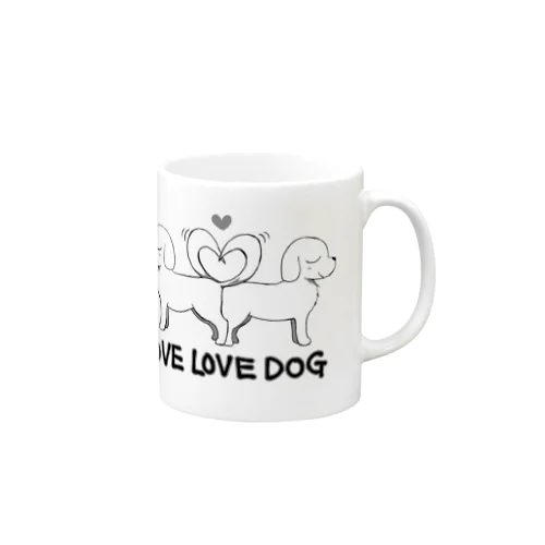 LOVE LOVE DOG マグカップ