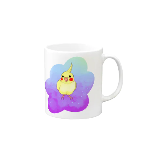 オカメインコと花 Mug