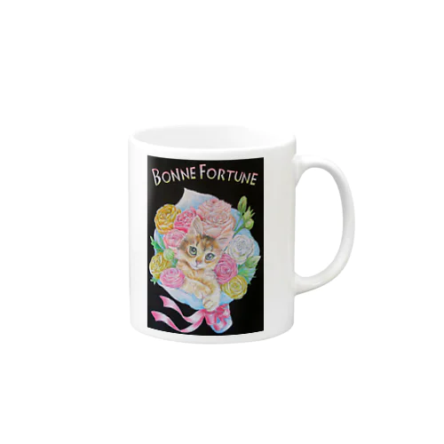 しあわせのねこの花束 Mug