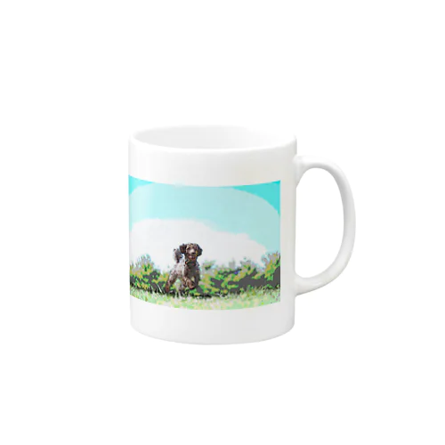 草原の犬 Mug