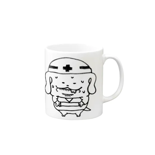 工事中に焦ってるドンちゃん Mug