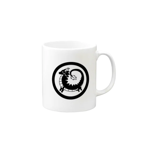 家紋風・龍 Mug