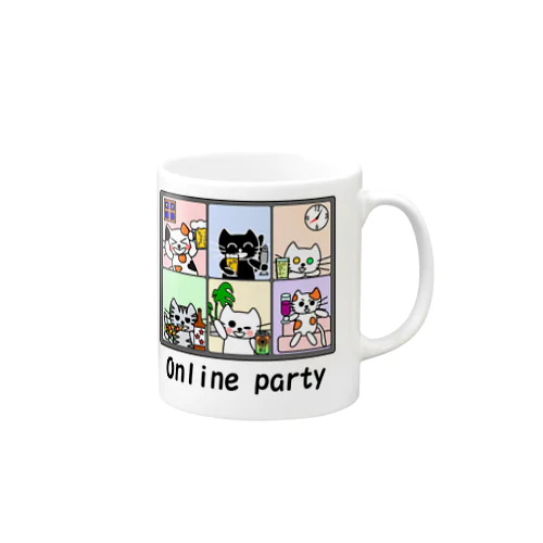 たまとクロのオンライン飲み会 Mug