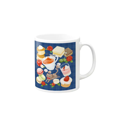 ニャンコと美味しい時間シリーズ「アフタヌーンティー」 Mug