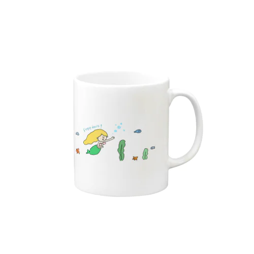 海の人魚姫 Mug