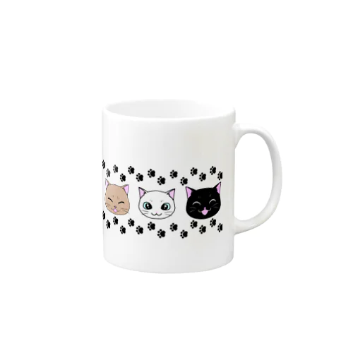 にゃんこボーダー Mug