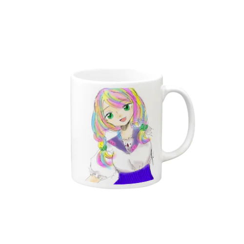 カラフルおんなのこ Mug