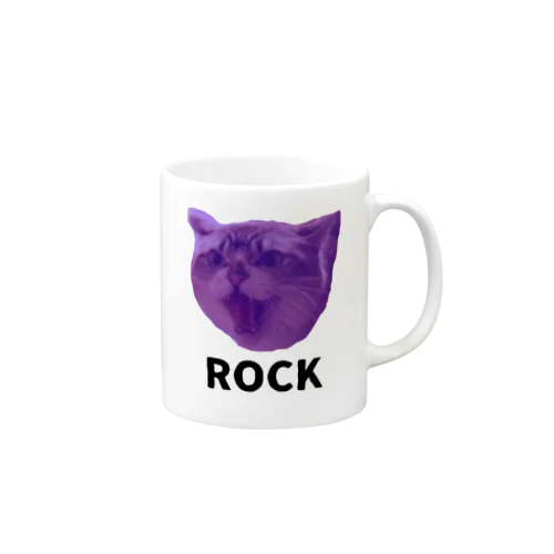 ロックなネコ Mug