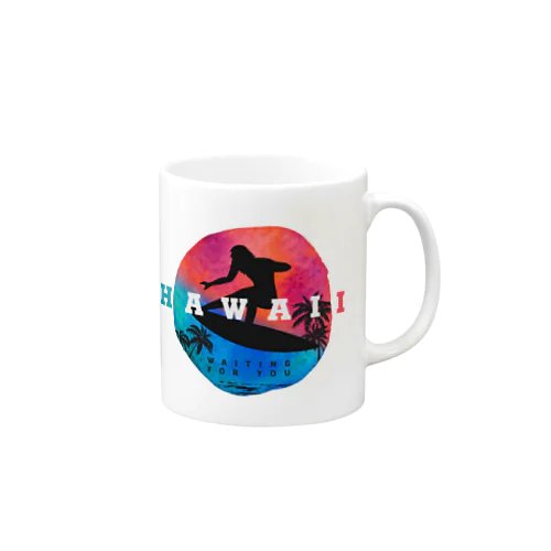 Hawaii waiting for you.  ハワイ が あなた を 待っています。 Mug