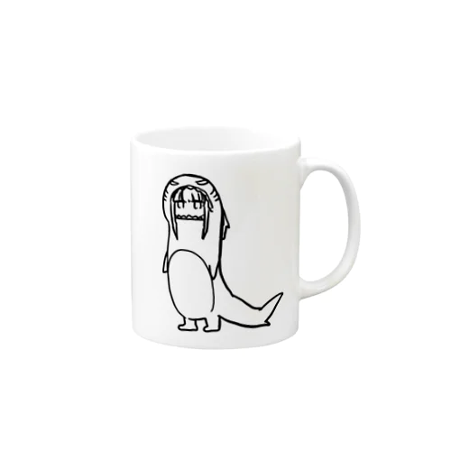 サメに食われた女の子 Mug