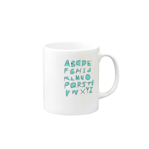 alphabet_mint Mug