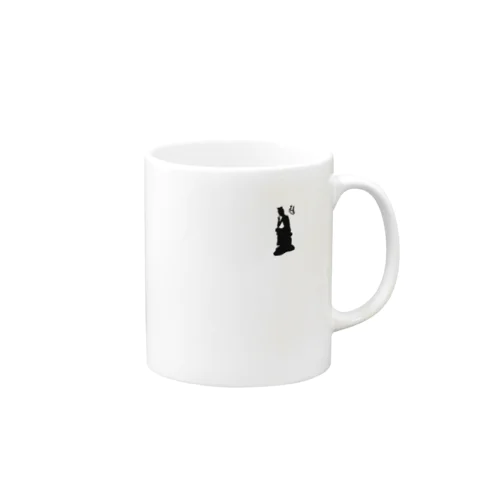 弥勒菩薩（ワンポイント　黒） Mug