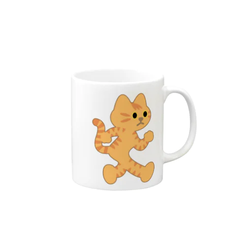 飛び出し坊や猫 茶トラネコ Mug