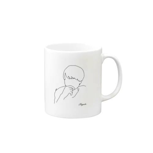 線画　ながち Mug