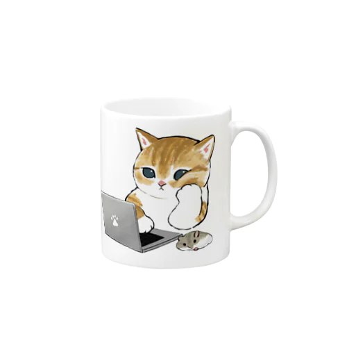 在宅勤務にゃん Mug