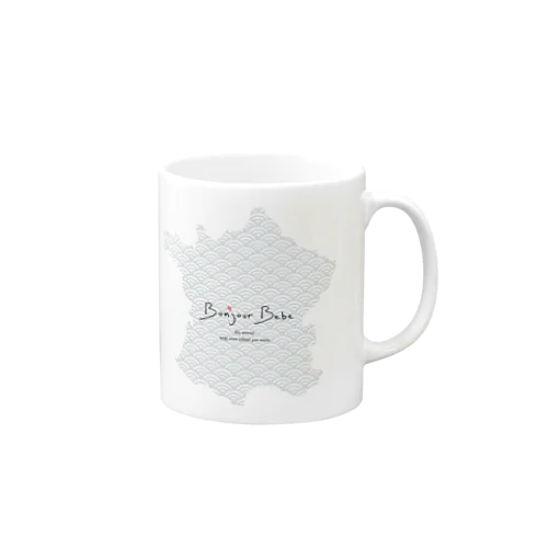 Carte de la paix 「Bonjour Bebe」 Mug