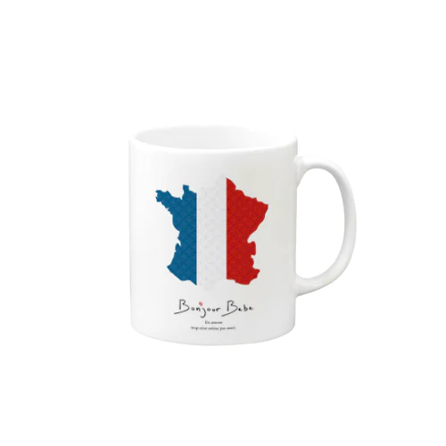 Carte d'amitié 「Bonjour Bebe」 Mug