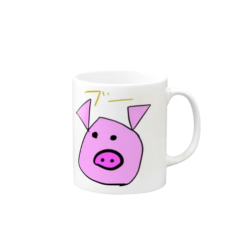 ブーブーブタさん Mug