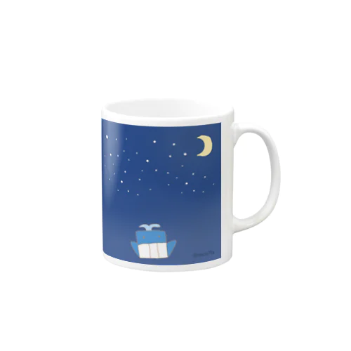 クジラくんと星空 Mug