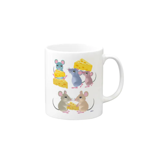 チーズとネズミたち Mug