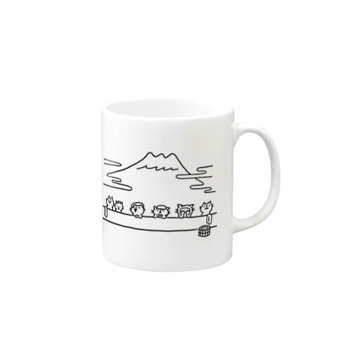 風呂上がり専用「にゃー浴」 Mug