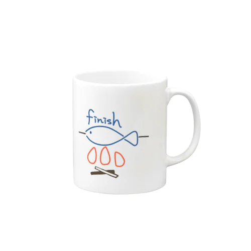 finishの柄 Mug