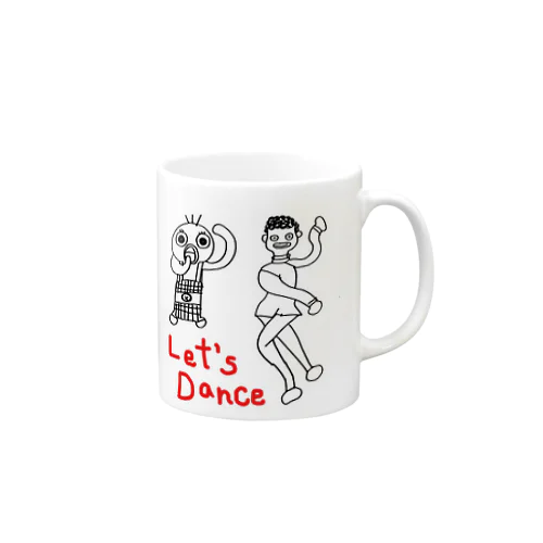 宇宙人と踊るマグカップ Mug